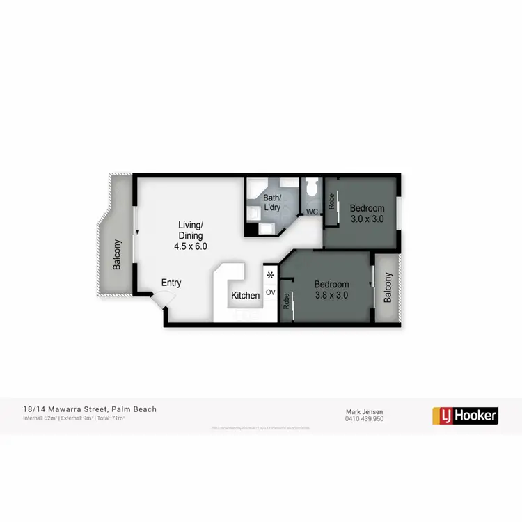 Floorplan of Homely unit listing, 18/14 Mawarra Street, Palm Beach QLD 4221
