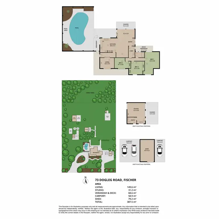 Floorplan of Homely house listing, 73 Dogleg Road (Fischer), Gawler Belt SA 5118