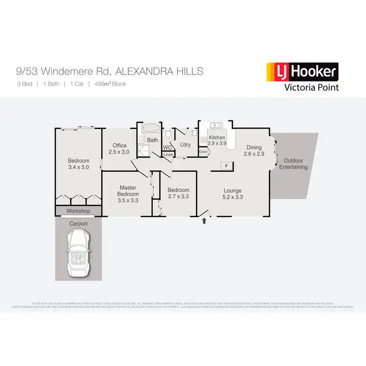 Floorplan of Homely villa listing, 9/53 Windemere Road, Alexandra Hills QLD 4161