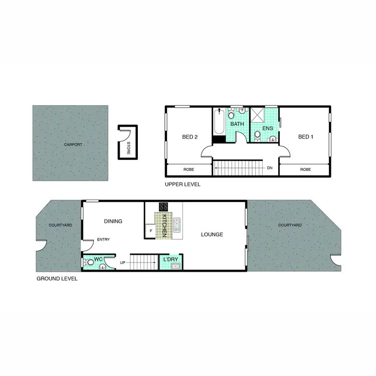 Floorplan of Homely townhouse listing, 55/2 Archibald Street, Lyneham ACT 2602