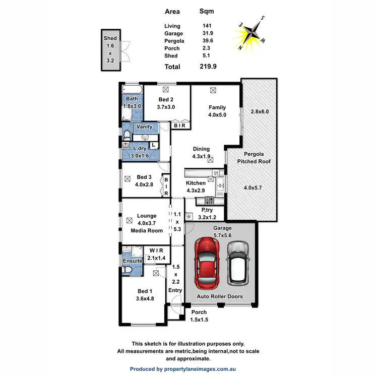 Floorplan of Homely house listing, 6 Gilbert Court, Evanston Gardens SA 5116