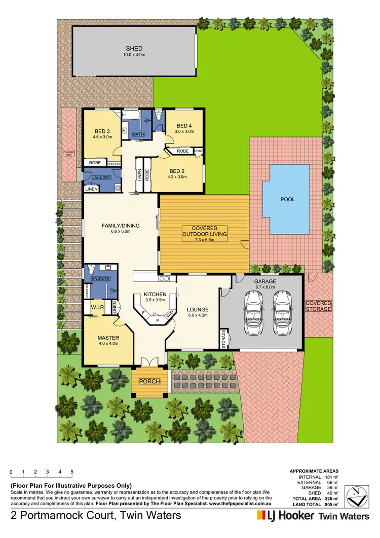 Floorplan of Homely house listing, 2 Portmarnock Court, Twin Waters QLD 4564