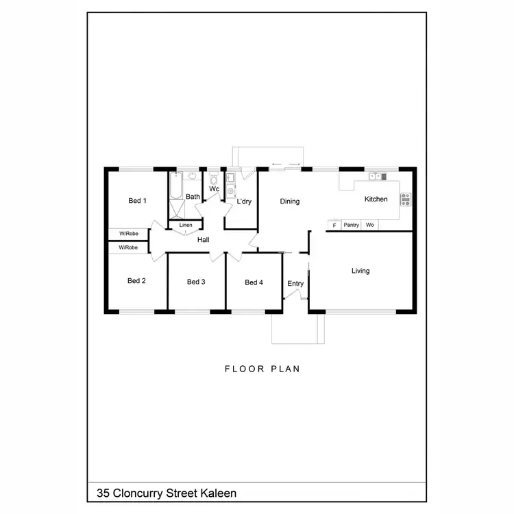 Floorplan of Homely house listing, 35 Cloncurry Street, Kaleen ACT 2617