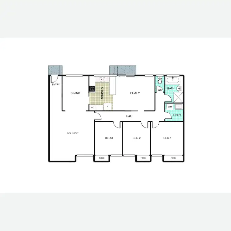 Floorplan of Homely townhouse listing, 3/1 Cantor Crescent, Higgins ACT 2615
