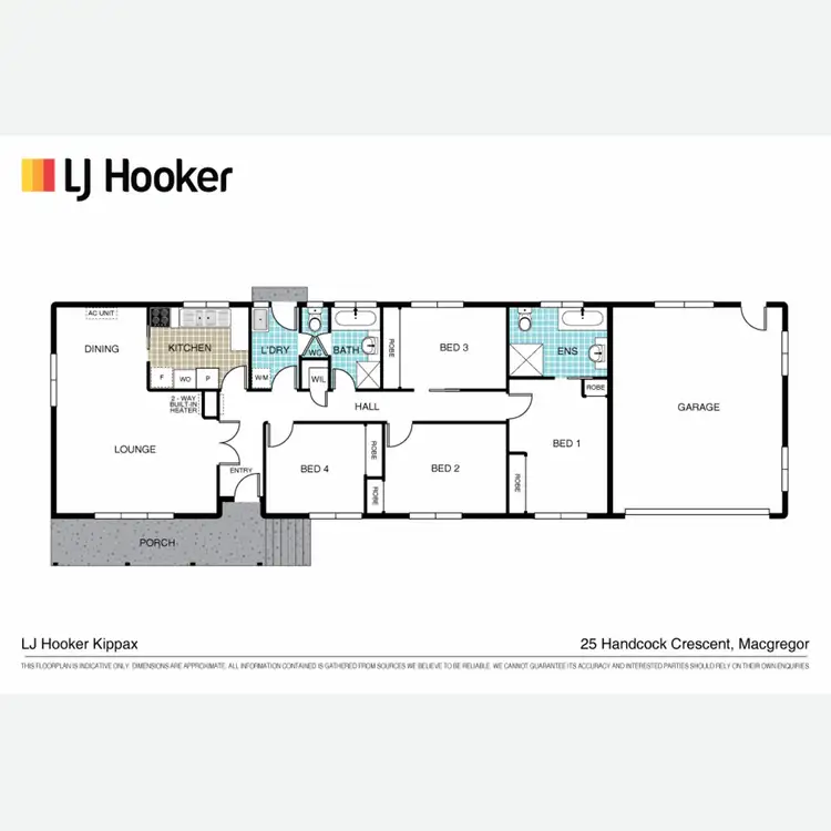 Floorplan of Homely house listing, 25 Handcock Crescent, Macgregor ACT 2615