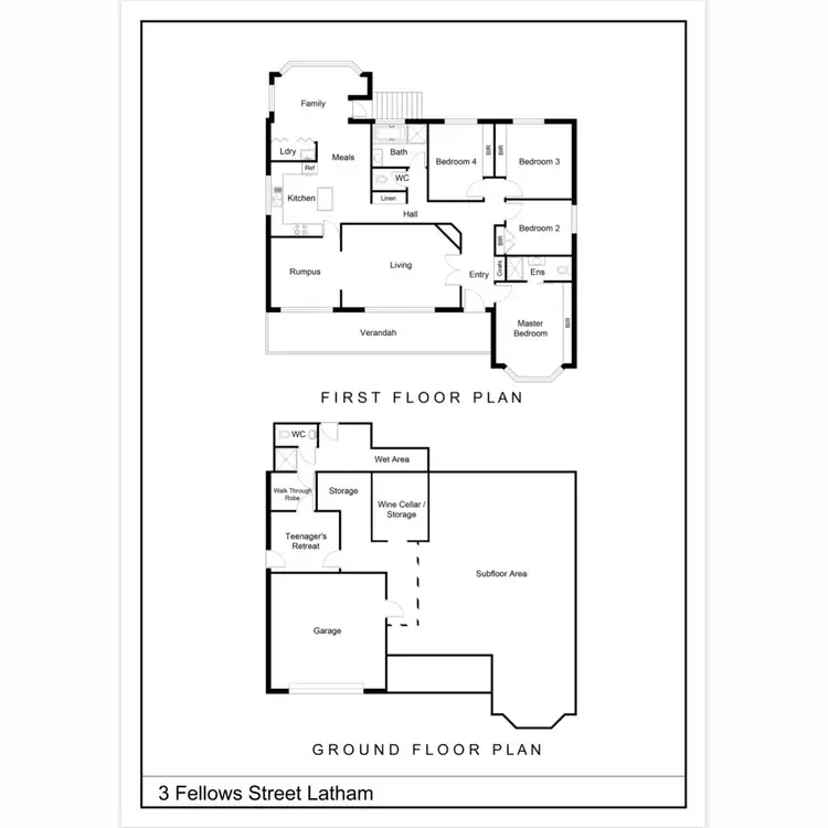 Floorplan of Homely house listing, 3 Fellows Street, Latham ACT 2615