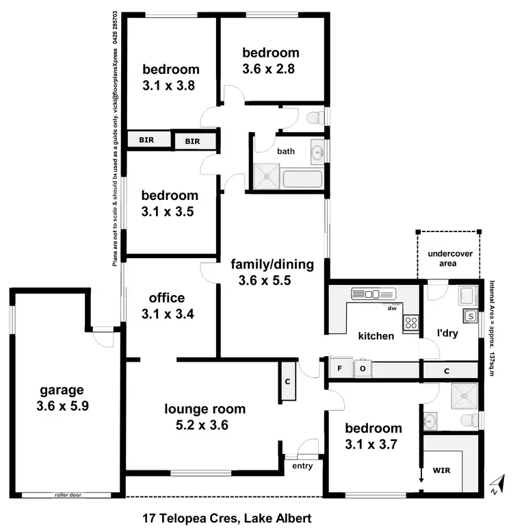 Floorplan of Homely house listing, 17 Telopea Crescent, Lake Albert NSW 2650