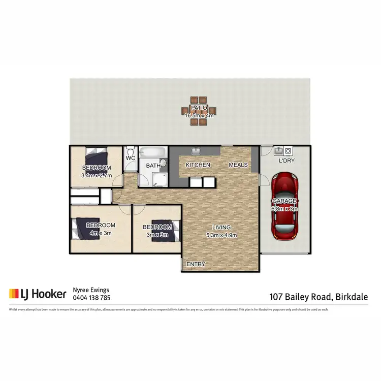 Floorplan of Homely house listing, 107 Bailey Road, Birkdale QLD 4159