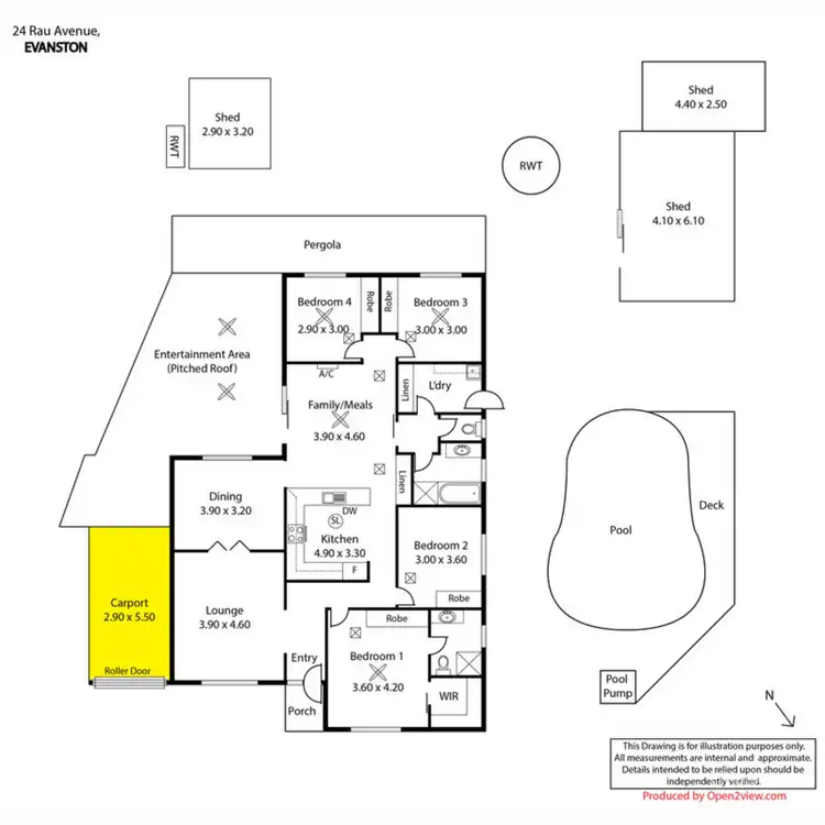 Floorplan of Homely house listing, 24 Rau Avenue, Evanston SA 5116