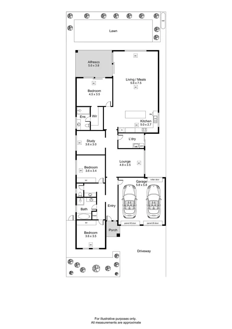 Floorplan of Homely house listing, 6 Laurel Way, Virginia SA 5120