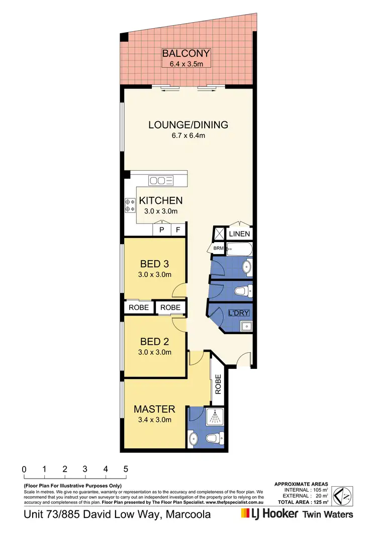 Floorplan of Homely unit listing, 73/885 David Low Way, Marcoola QLD 4564