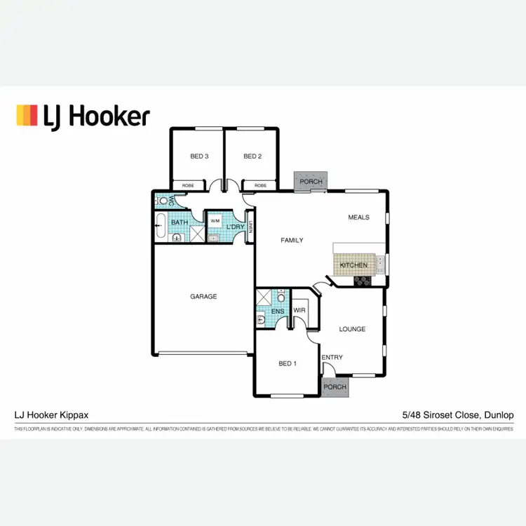 Floorplan of Homely townhouse listing, 5/48 Siroset Close, Dunlop ACT 2615