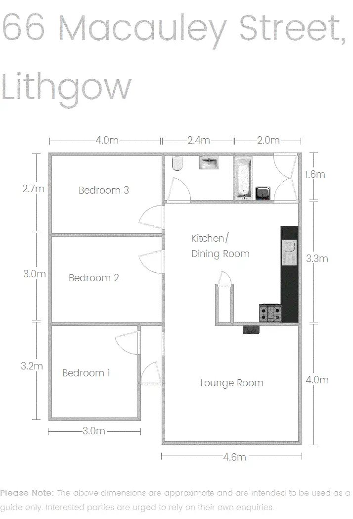 Floorplan of Homely house listing, 66 Macauley Street, Lithgow NSW 2790