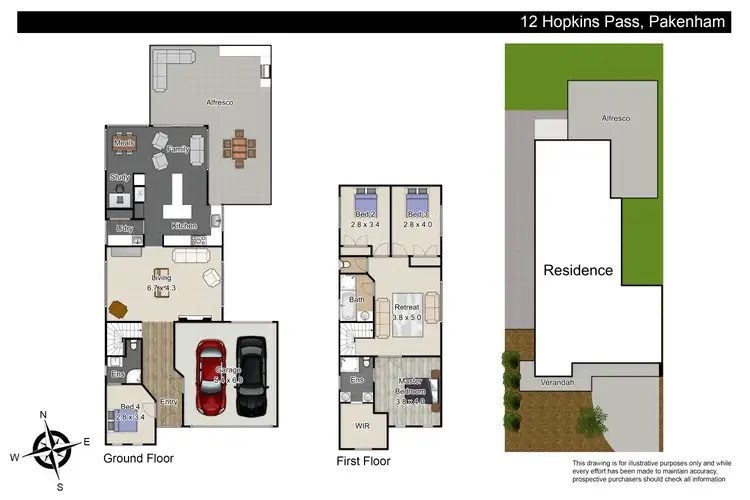Floorplan of Homely house listing, 12 Hopkins Pass, Pakenham VIC 3810