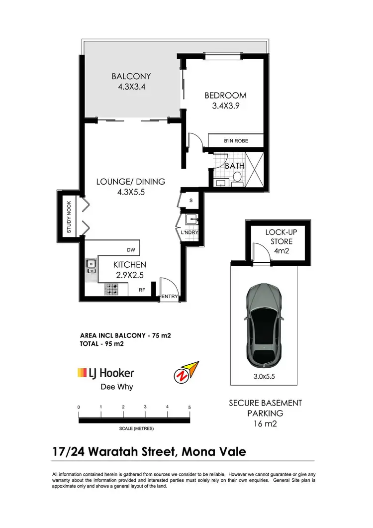 Floorplan of Homely apartment listing, 17/24 Waratah Street, Mona Vale NSW 2103