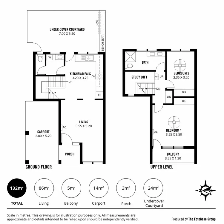 Floorplan of Homely townhouse listing, 2/22 Park Street, Hyde Park SA 5061