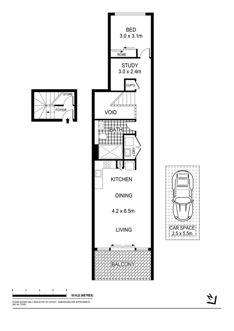 Floorplan of Homely apartment listing, 23/1 Thread Lane, Waterloo NSW 2017
