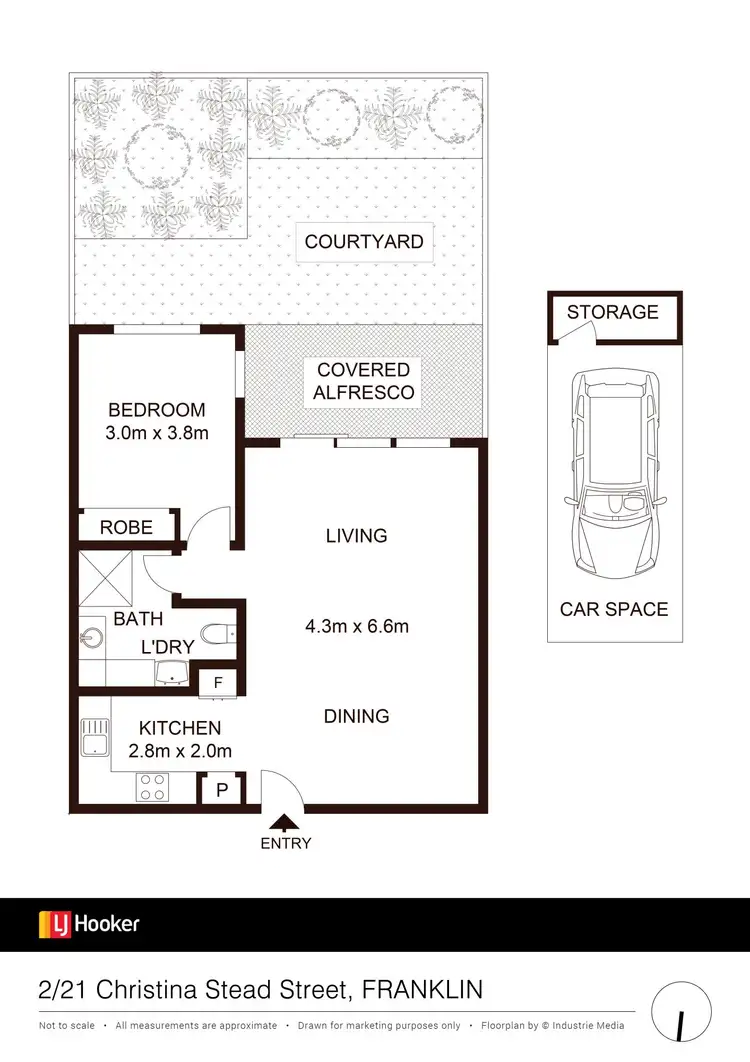 Floorplan of Homely unit listing, 2/21 Christina Stead Street, Franklin ACT 2913