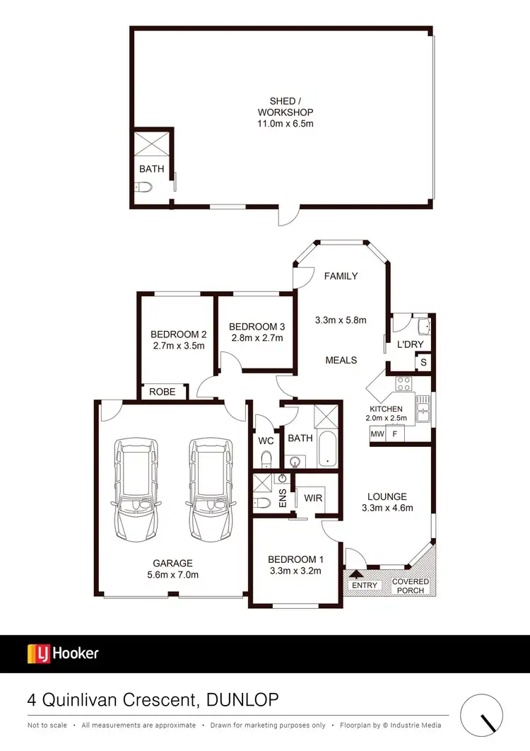 Floorplan of Homely house listing, 4 Quinlivan Crescent, Dunlop ACT 2615