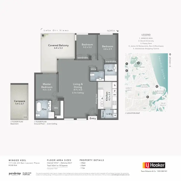Floorplan of Homely unit listing, 111/22-24 Ben Lexcen Place, Robina QLD 4226