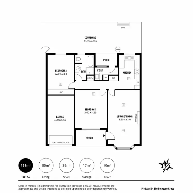 Floorplan of Homely unit listing, 2/60 Northumberland Street, Tusmore SA 5065