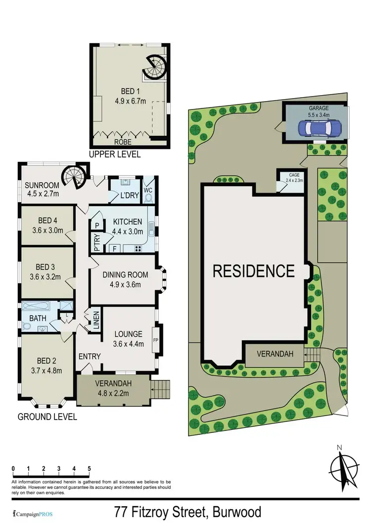 Floorplan of Homely house listing, 77 Fitzroy Street, Burwood NSW 2134