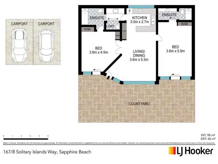Floorplan of Homely villa listing, 167/8 Solitary Islands Way, Sapphire Beach NSW 2450