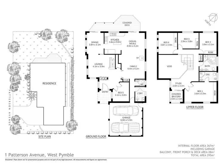 Floorplan of Homely house listing, 1 Patterson Avenue, West Pymble NSW 2073