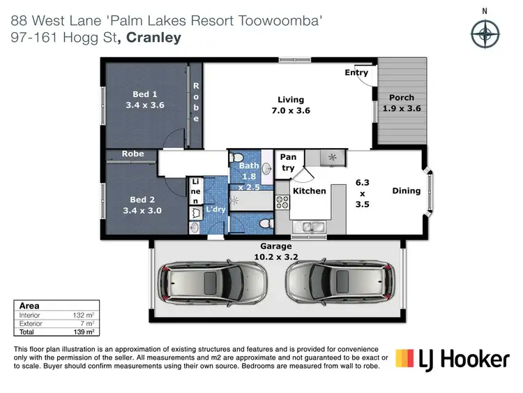 Floorplan of Homely unit listing, 88/97-161 Hogg Street, Cranley QLD 4350