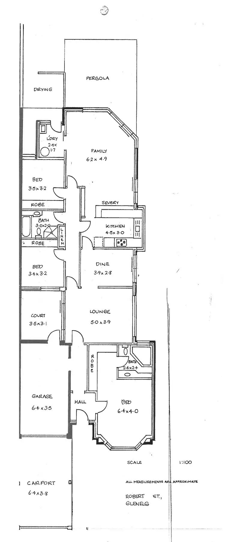 Floorplan of Homely house listing, 16b Robert Street, Glenelg South SA 5045