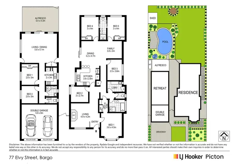 Floorplan of Homely house listing, 77 Elvy Street, Bargo NSW 2574