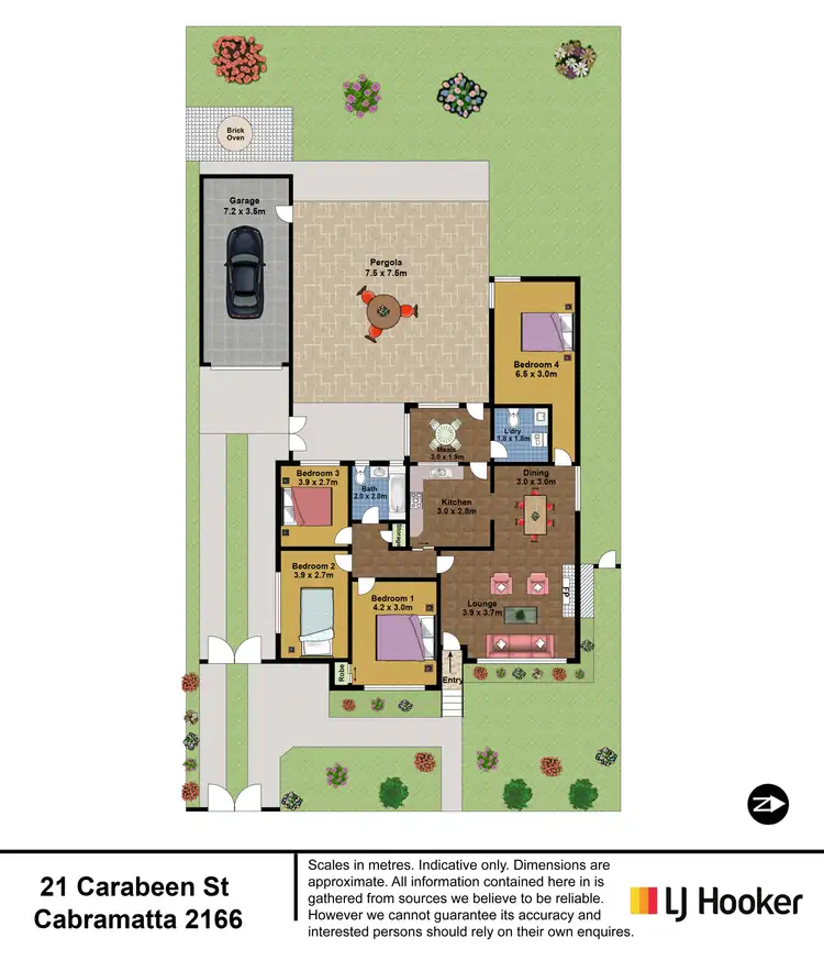 Floorplan of Homely house listing, 21 Carabeen Street, Cabramatta NSW 2166