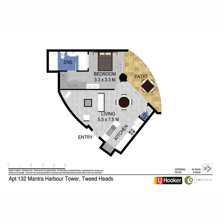 Floorplan of Homely unit listing, 132/6-8 Stuart Street, Tweed Heads NSW 2485