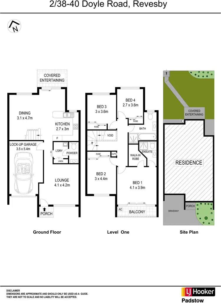 Floorplan of Homely townhouse listing, 2/38-40 Doyle Road, Revesby NSW 2212