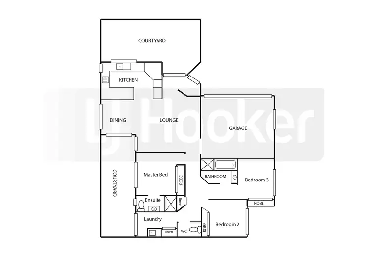 Floorplan of Homely villa listing, 1/25 Electra Parade, Harrington NSW 2427