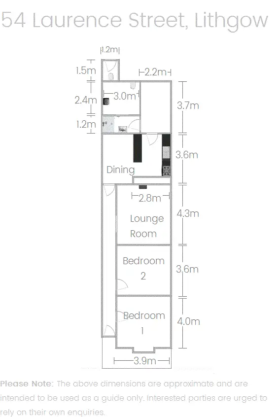 Floorplan of Homely house listing, 54 Laurence Street, Lithgow NSW 2790