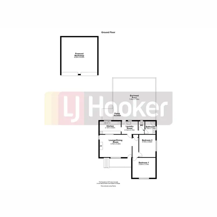 Floorplan of Homely house listing, 6 Benwell Place, Collie WA 6225
