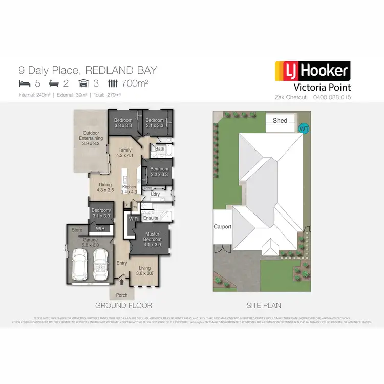 Floorplan of Homely house listing, 9 Daly Place, Redland Bay QLD 4165