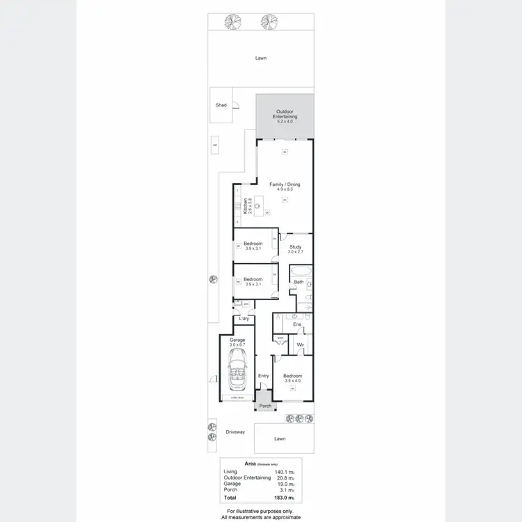 Floorplan of Homely house listing, 13 Levistone Street, Seaton SA 5023