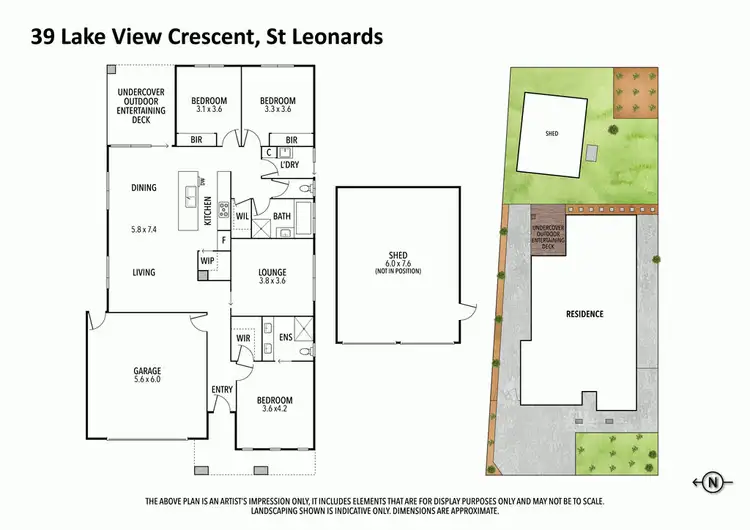 Floorplan of Homely house listing, 39 Lake View Crescent, St Leonards VIC 3223