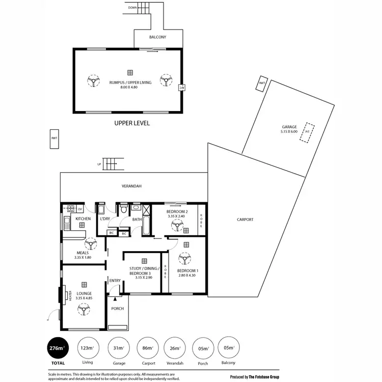 Floorplan of Homely house listing, 1 Lynly Crescent, Rostrevor SA 5073