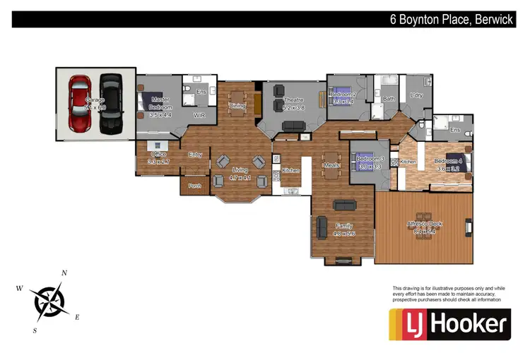 Floorplan of Homely house listing, 6 Boynton Place, Berwick VIC 3806