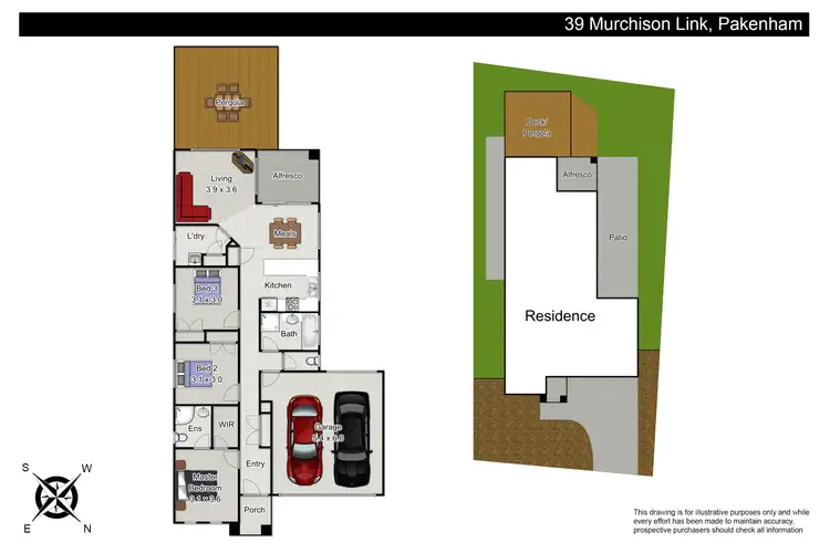 Floorplan of Homely house listing, 39 Murchison Link, Pakenham VIC 3810