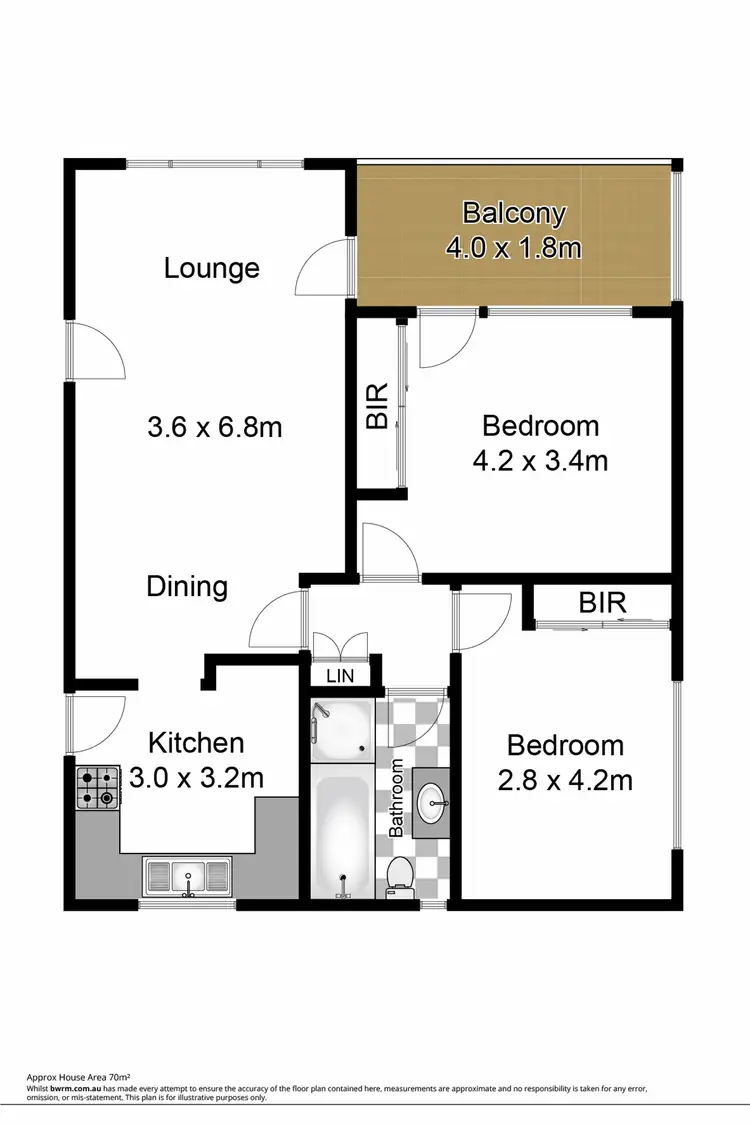 Floorplan of Homely unit listing, 4/11 Northwood Road, Northwood NSW 2066