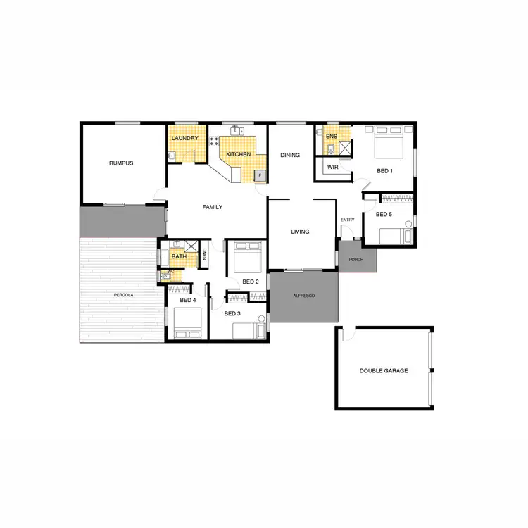 Floorplan of Homely house listing, 6 Cooksey Place, Florey ACT 2615