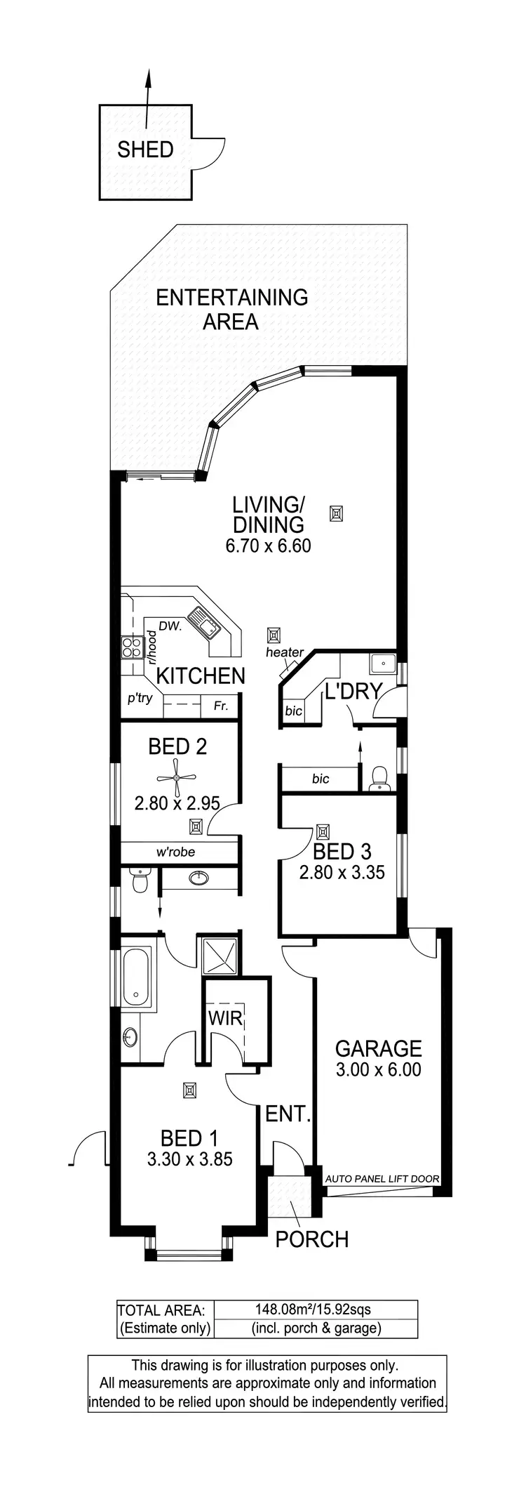 Floorplan of Homely house listing, 3 Shetland Avenue, Marion SA 5043