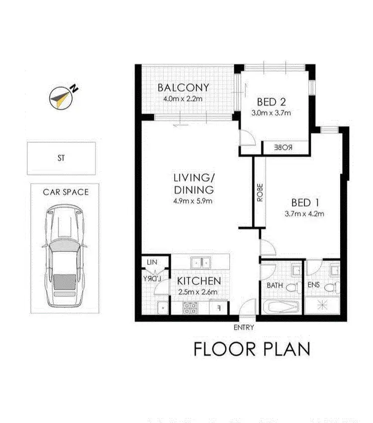 Floorplan of Homely unit listing, 1606/13 Verona Drive, Wentworth Point NSW 2127