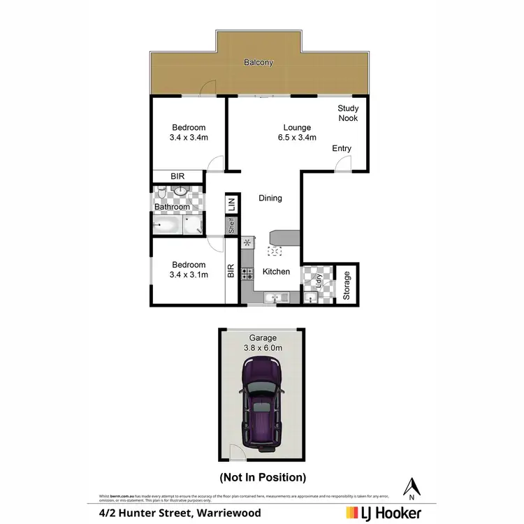Floorplan of Homely apartment listing, 4/2 Hunter Street, Warriewood NSW 2102