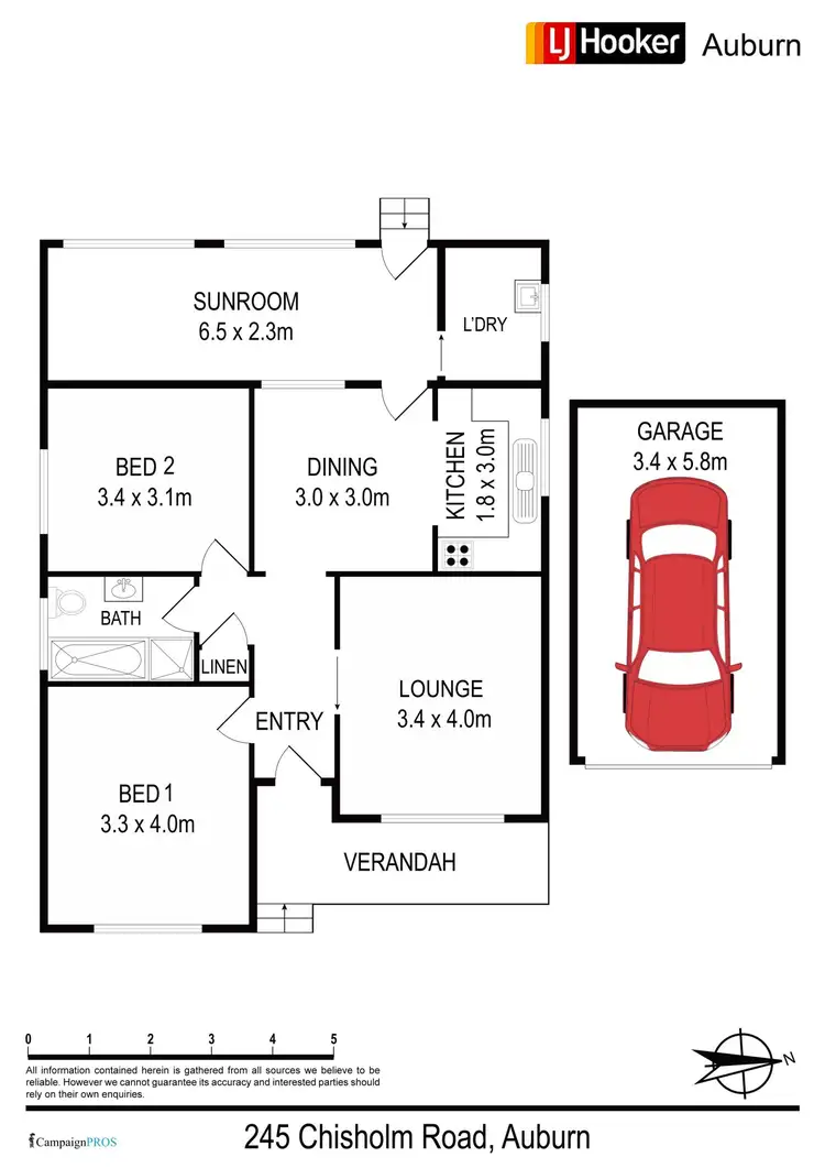 Floorplan of Homely house listing, 245 Chisholm Rd, Auburn NSW 2144