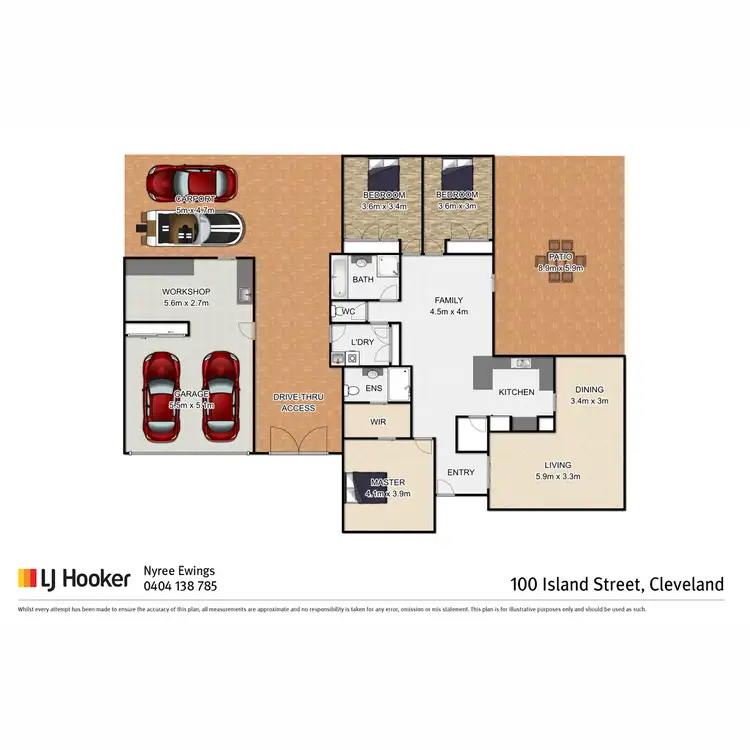 Floorplan of Homely house listing, 100 Island Street, Cleveland QLD 4163
